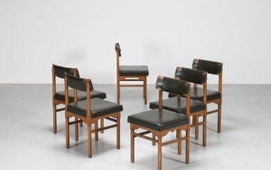 PARISI ICO (1916 1996) Attributed Six chairs. 1960…