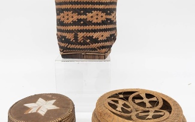 3 Southeastern Native American Baskets