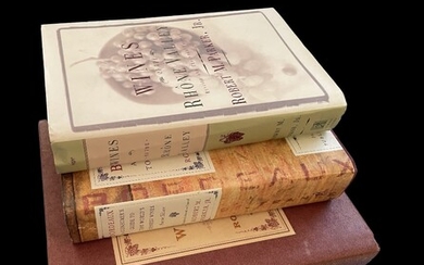 3 hardcover wine books by Robert McDowell Parker Jr.. Considered the world's most famous and influential wine critic.