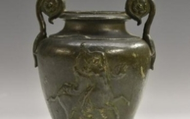 A 19th century Grand Tour verdigris patinated bronze