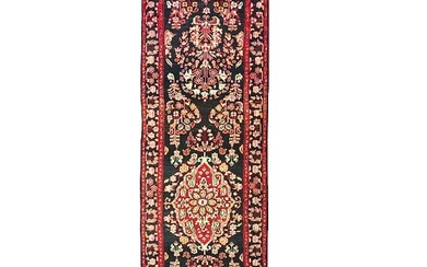 4 x 18 LONG WIDE Persian Handmade Runner BLACK