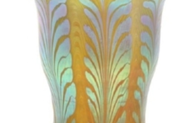 Attr. Loetz Art Glass Fern Vase