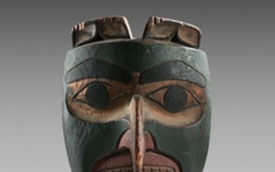 Colombie Britannique, Canada, Tribu Tsimshian ou Haisla, début du XXe siècle Masque de cérémonie
