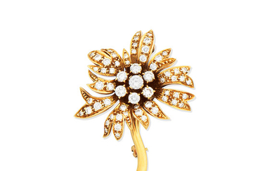 A diamond flower brooch,, by Graff