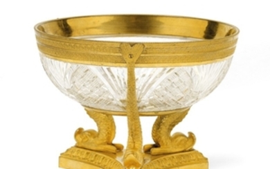 An epergne with gilt bronze mount