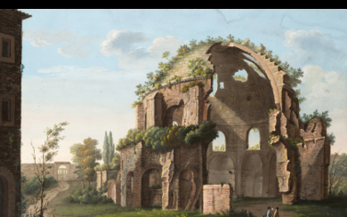 European Master active in Rome in the Late 18th - Early 19th Century Views of Rome Seventeen gouaches on paper...