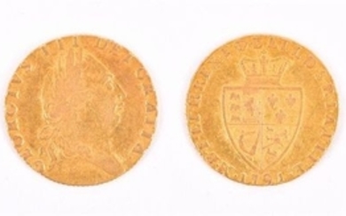 GEORGE III, 1760-1820. GUINEA, 1791 Obv: Laureate bust right. Rev: Crowned 'spade'-shaped shield. GF. (1 coin)