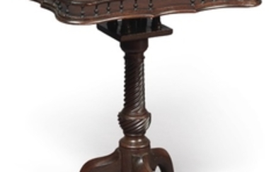A George III mahogany tripod table, third quarter 18th century