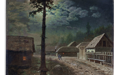 Gevork Bashinjaghian (1857-1925), Night in Manglisi