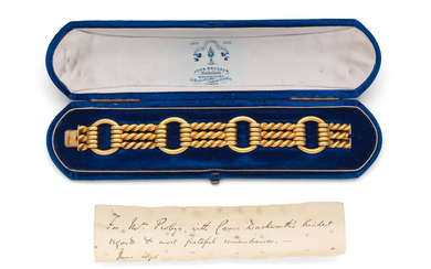 A gold bracelet,, by John Brogden, Circa 1875