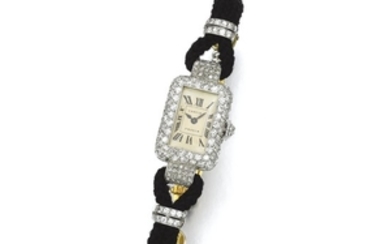 Lady's diamond wristwatch, Cartier, 1920s