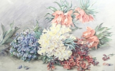 Madeleine Jeanne LEMAIRE . Panier de fleurs....