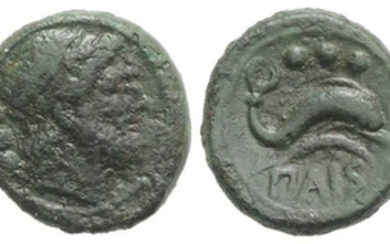 Northern Lucania, Paestum, c. 218-201 BC. Æ Quadrans (15.5mm, 3.94g,...