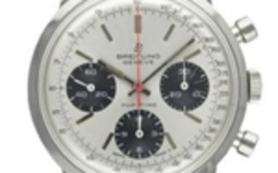 A RARE GENTLEMAN'S STAINLESS STEEL BREITLING TOP TIME