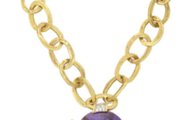TIFFANY & CO. PALOMA PICASSO AMETHYST AND DIAMOND NECKLACE
