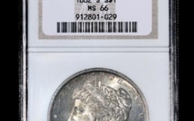 A United States 1882-S Morgan $1 Coin (NGS MS66)