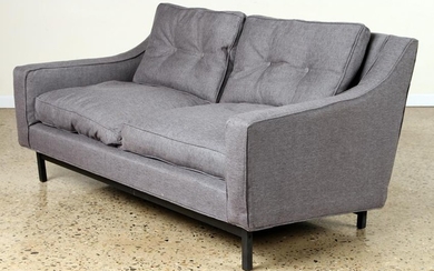UPHOLSTERED SETTEE ON IRON FRAME BY KNOLL