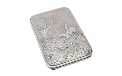 A Victorian sterling silver wallet / aide memoire, London 1891 by Edward H Stockwell