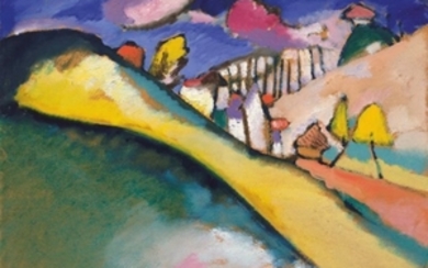 Wassily Kandinsky (1866-1944), Studie für Landschaft (Dünaberg)