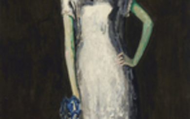 Kees van Dongen (1887-1968), Le lévrier bleu (Loyse Dumarest)