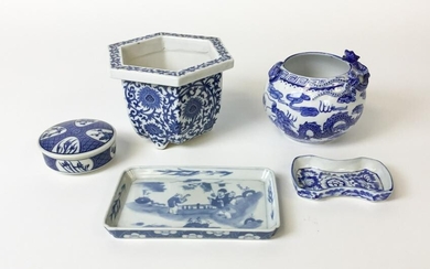 5 Piece Chinese & Japanese Porcelain Grouping