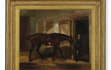 Benjamin Cam Norton (British, 1835-1900), Horse and Stable