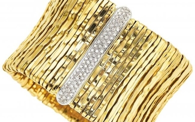 55044: Diamond, Gold Bracelet, Orlandini The bracelet