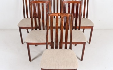 (6) MANNER OF LESLIE DANDY BIRCH DINING CHAIRS