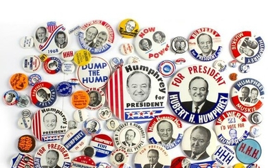 60 Vintage Hubert Humphrey Presidential Campaign