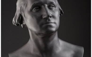 61044: A Wedgwood Basalt Bust of George Washington Afte