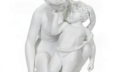 Meissen Bisque Porcelain Figural Group