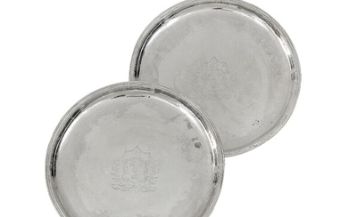 A pair of salvers from France