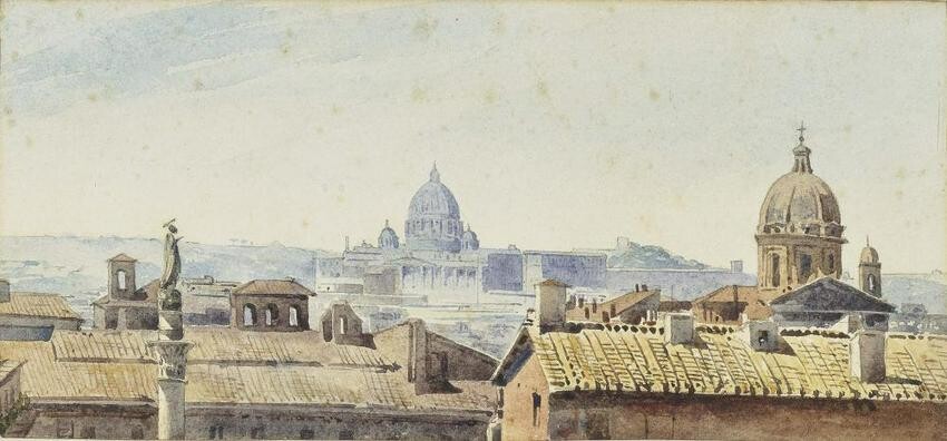 German 1st half of the 19th Century - Rome - View over