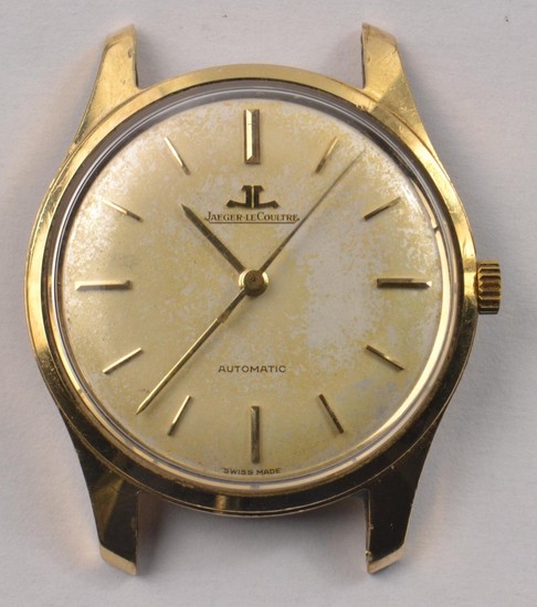9ct gold Jaeger LeCoultre automatic wristwatch. Back stamped...