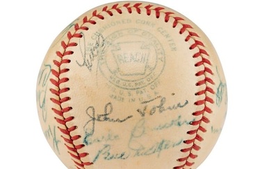 A 1950 St. Louis Browns Team Signed Autograph Baseball