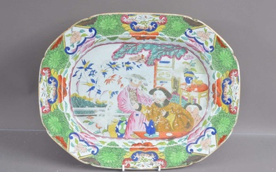 A 19th Century Mason's Ironstone octagonal Chinoiserie platter