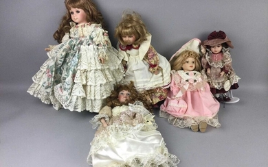 A COLLECTION OF TEN DOLLS