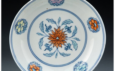 A Chinese Doucai Dish (Qing Dynasty)