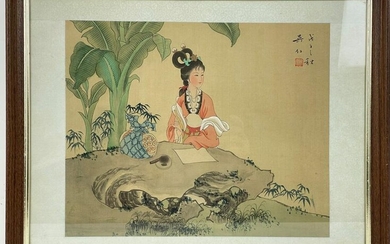A Chinese Painting on Silk by Wu Ren