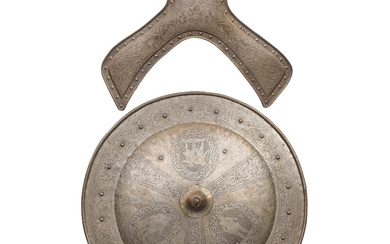 A Circular Shield In North Italian Late 16th Century Style,...