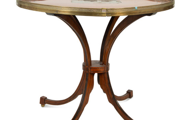 A Continental Neoclassical Style Mahogany Oval Table
