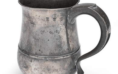 A George II pewter mug, Newcastle-Upon-Tyne, circa 1750