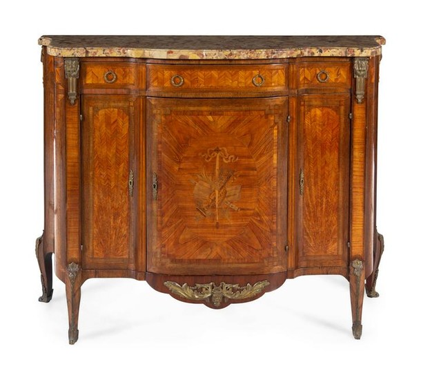 A Louis XV/XVI Transitional Style Parquetry and