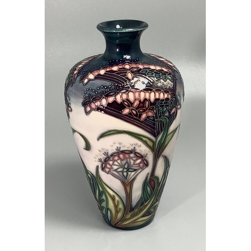A Moorcroft pottery vase of inverted baluster form, decorate...