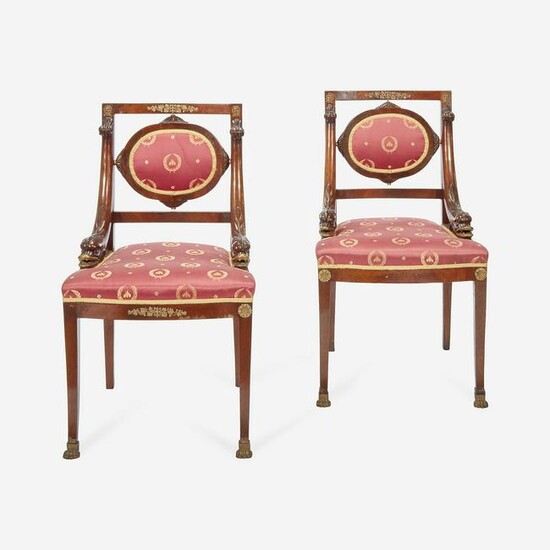 A Pair of Louis Phillippe Ormolu-Mounted Mahogany