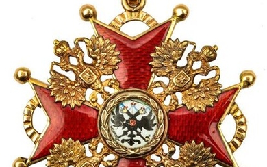 A RUSSIAN GOLD ORDER OF ST. STANISLAUS FOR