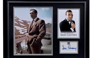 A Sean Connery James Bond 'Goldfinger' Aston Martin DB5 framed...