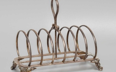 A Victorian Silver Toast-Rack, by John Gilbert and Co., Birmingham,...