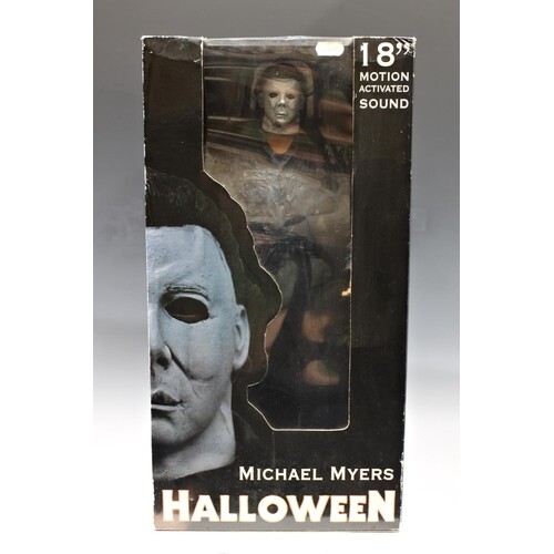 A boxed NECA Halloween Reel Toys Michael Myers 18 in. motion...