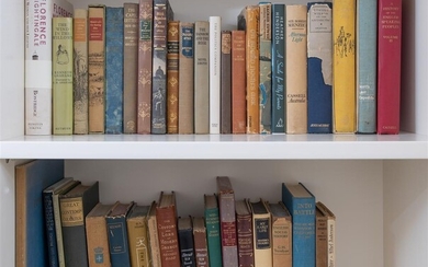 A collection of vintage books, including Churchill, Keats and other...